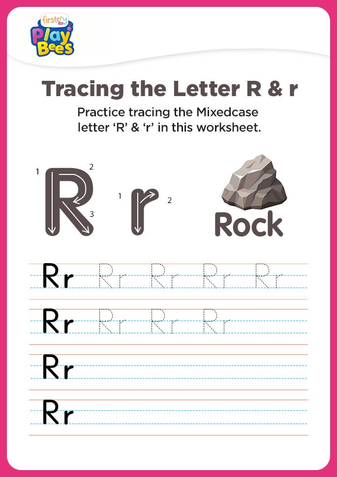 Capital and small Letter R worksheet