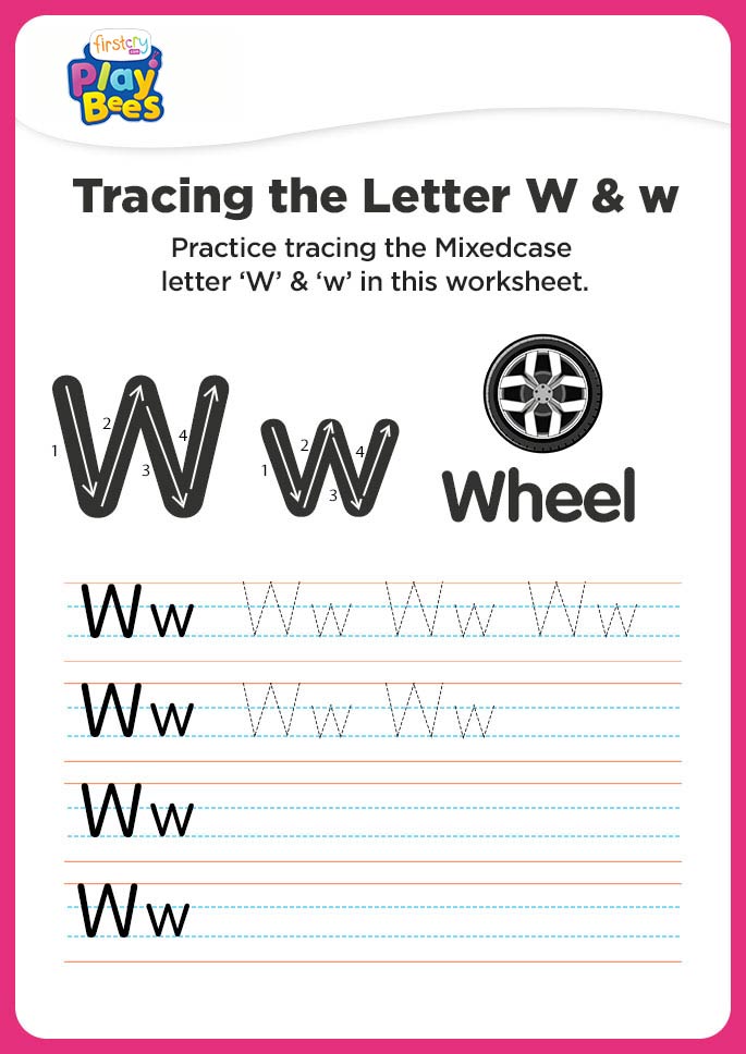Capital and small Letter W worksheet