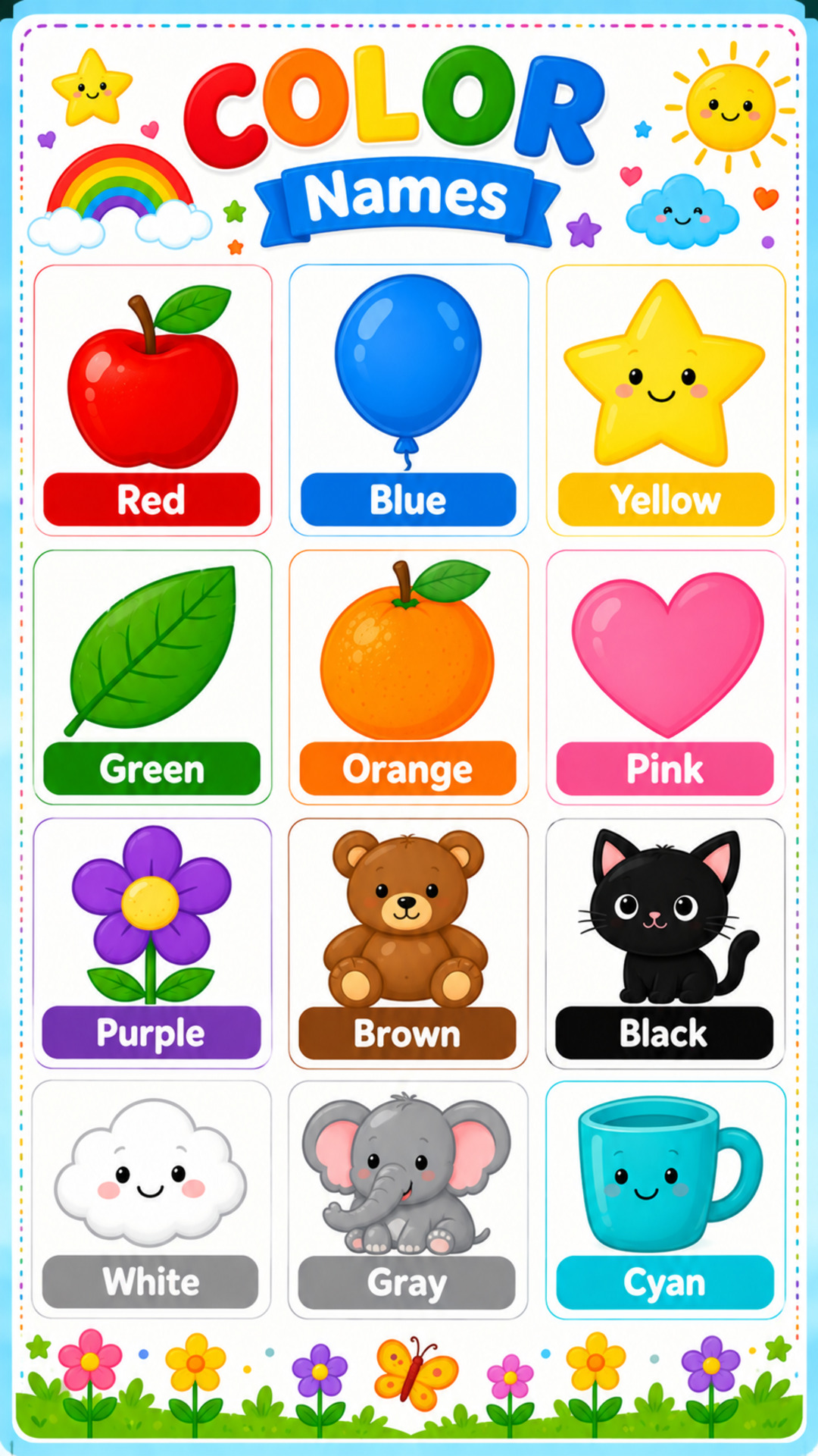 Color Poster for Kids