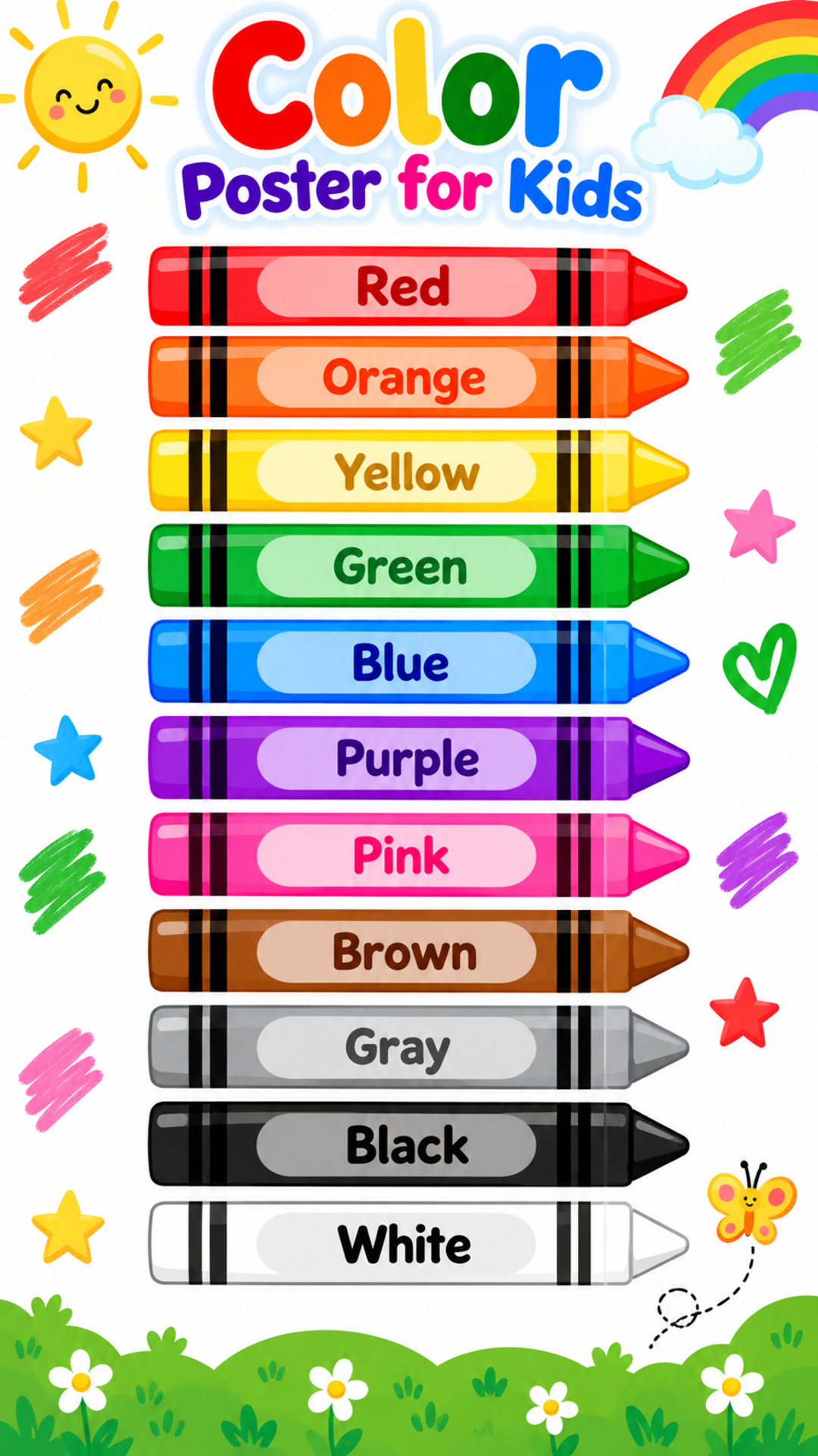 Colors Chart For Kids