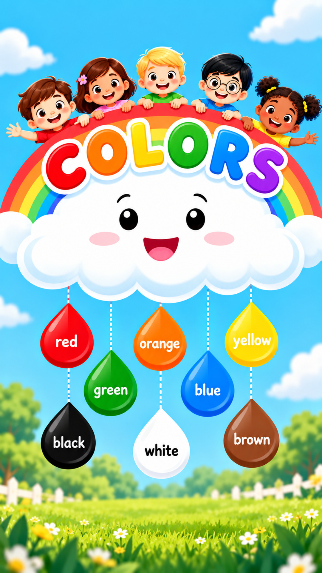 Colour Recognition Poster for Kids