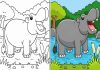 Hippo Coloring Pages – Free Printable Worksheets & Pictures Hippo Coloring Pages – Free Printable Worksheets & Pictures