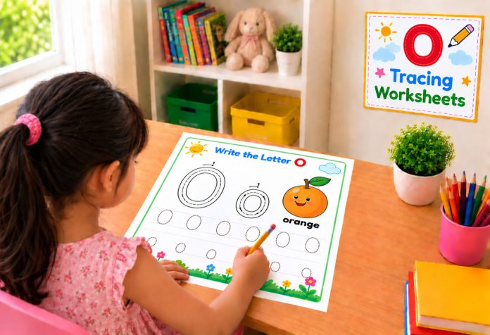 Letter O Tracing Worksheets Uppercase & Lowercase