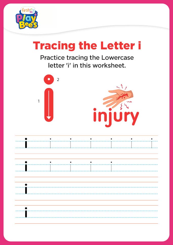 Small Letter i recognition worksheet