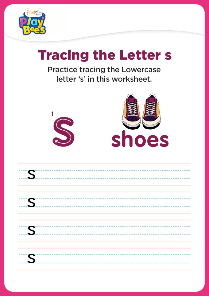 Small Letter s recognition worksheet