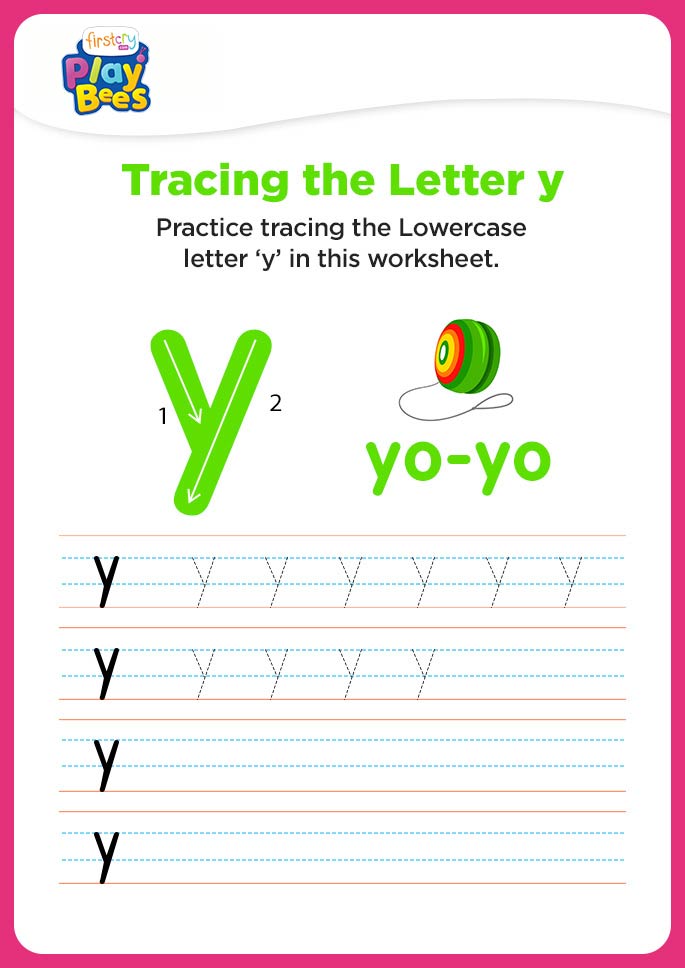 Small Letter y recognition worksheet