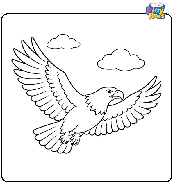 Soaring Eagle Coloring Page