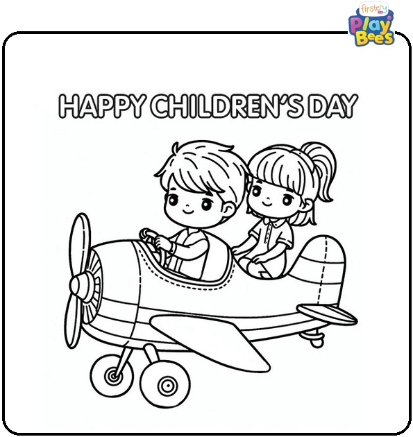Boy-Carrying-Girl-on-Plane-Coloring-Page Boy-Carrying-Girl-on-Plane-Coloring-Page