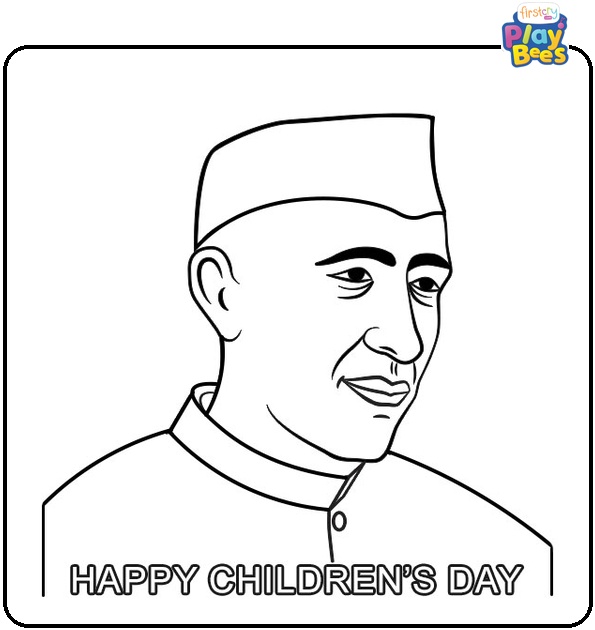 Chacha-Jawahar-Nehru-Coloring-Page Chacha-Jawahar-Nehru-Coloring-Page