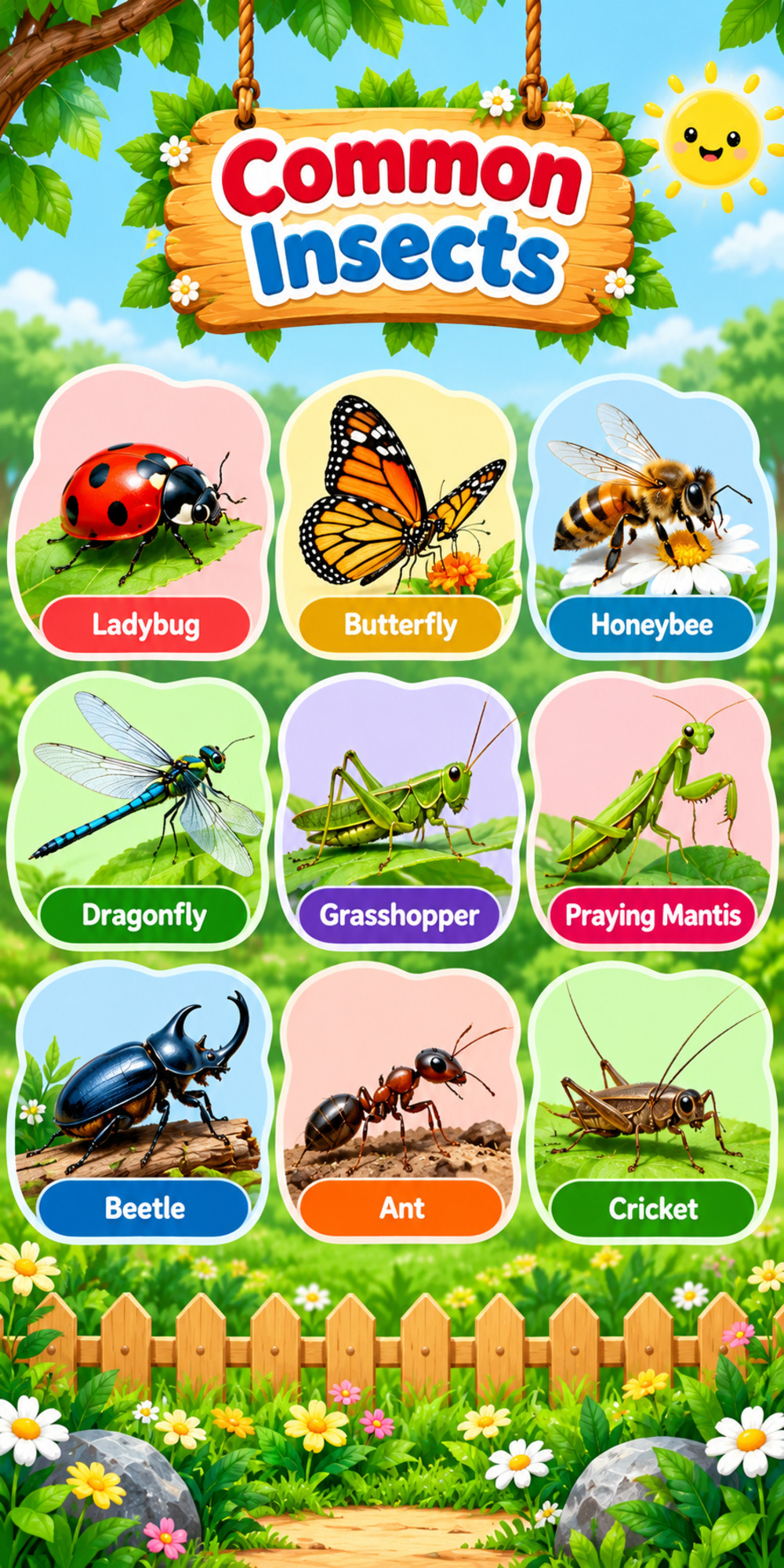 Chart on Insects Chart on Insects