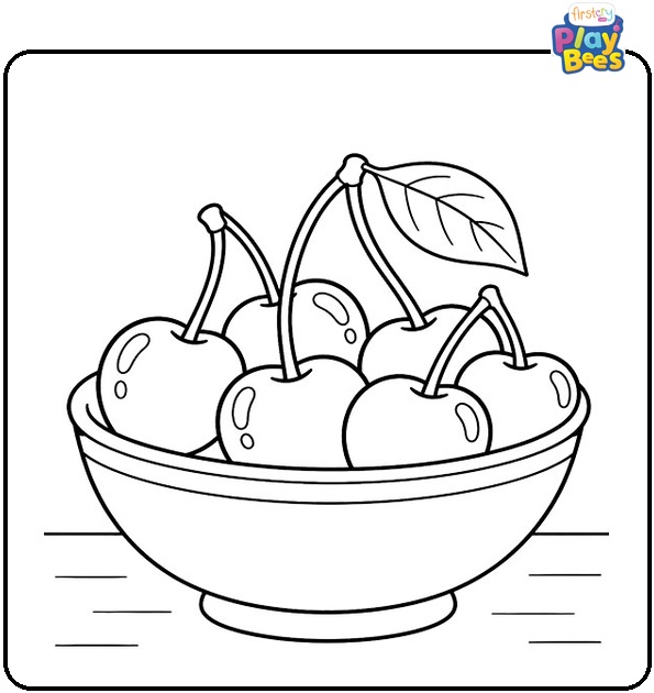 Cherries-in-a-Bowl-Coloring-Page
