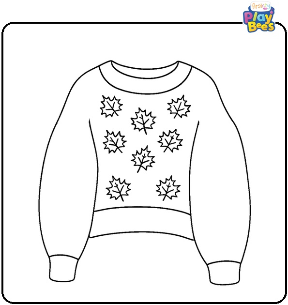 Cozy-Fall-Sweater-Coloring-Page Cozy-Fall-Sweater-Coloring-Page