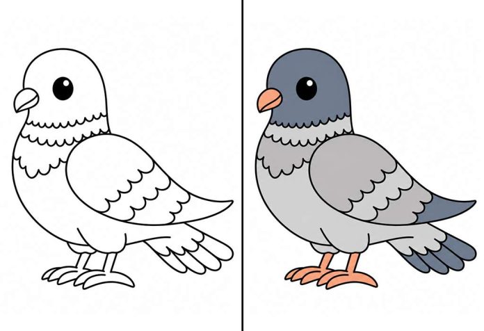 Dove Coloring Pages – Free Printable Worksheets & Pictures