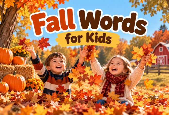 Fall Words for Kids to Learn
