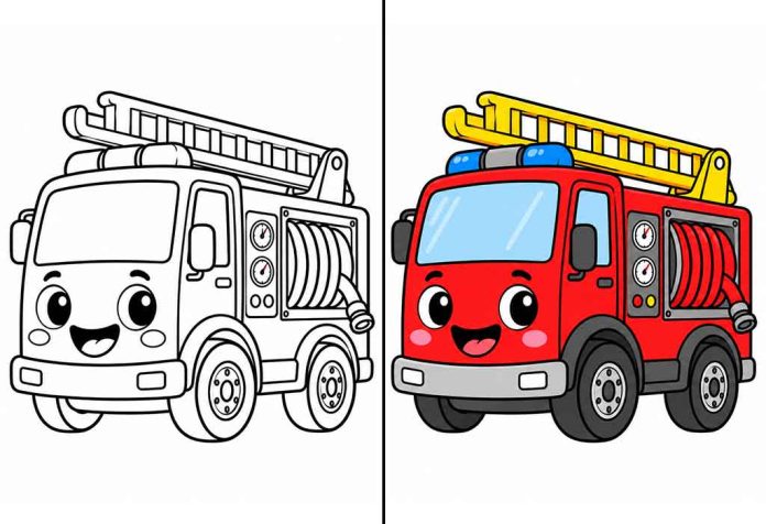 Fire Truck Coloring Pages – Free Printable Worksheets & Pictures