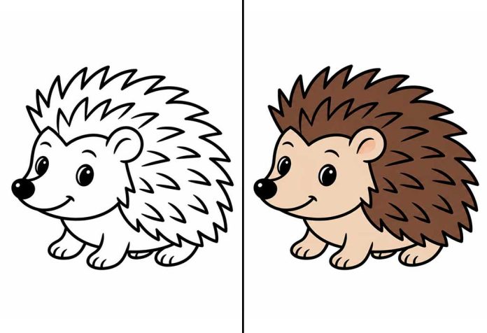 Hedgehog Coloring Pages – Free Printable Worksheets & Pictures