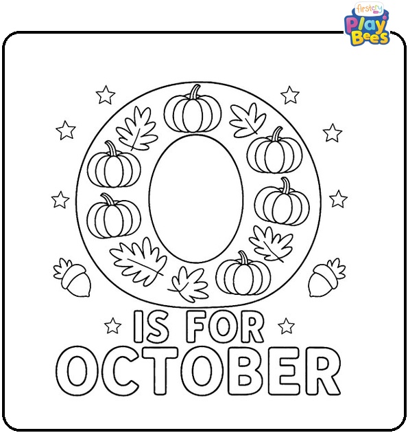 O Is for October Coloring Page O Is for October Coloring Page