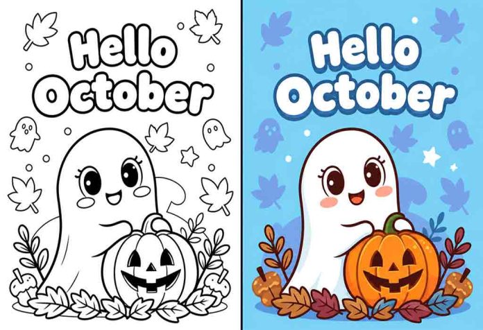 October Coloring Pages – Free Printable Worksheets & Pictures