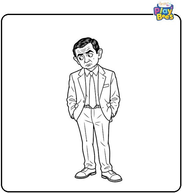 Sad-Mr.-Bean-Coloring-Page Sad-Mr.-Bean-Coloring-Page