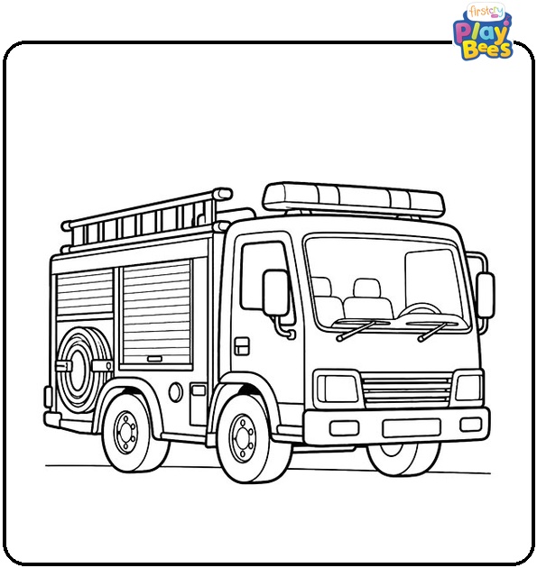 Small-Fire-Truck-Coloring-Page Small-Fire-Truck-Coloring-Page
