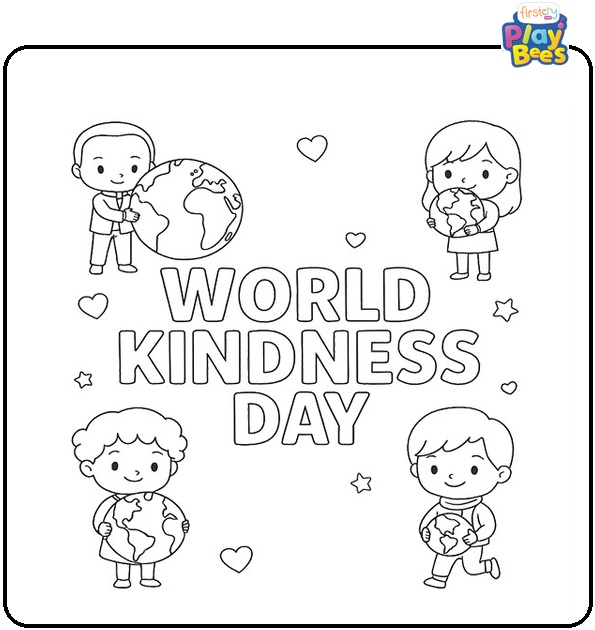 World-Kindness-Day-Coloring-Page World-Kindness-Day-Coloring-Page